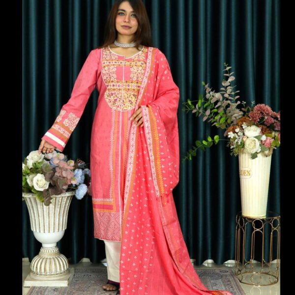 ANJAN Cotton 607 Embodary MISTI COLOUR