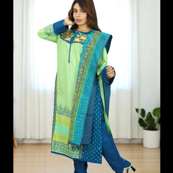 ANJAN COTTON 601 LEMON COLOUR